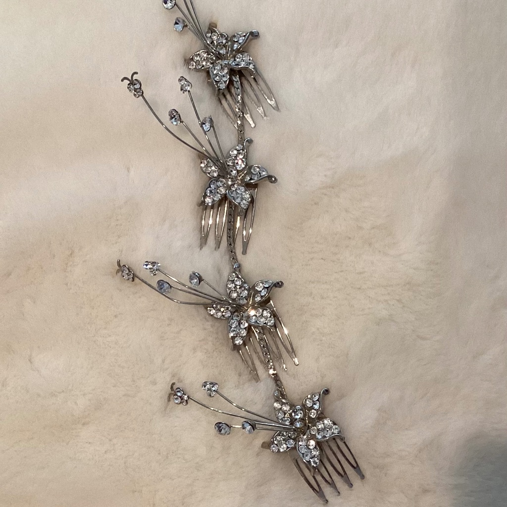 Rare Bridal Floral Fantasy Headpiece
